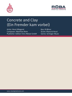 cover image of Concrete and Clay (Ein Fremder kam vorbei)